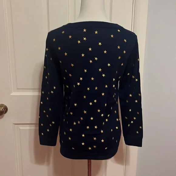J.Crew long sleeve blue star shirt - Picture 2 of 3